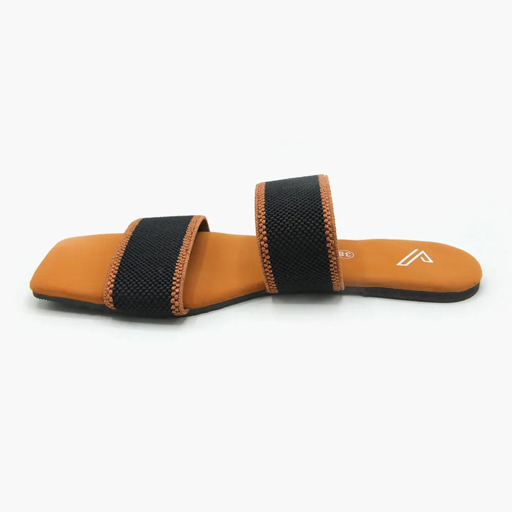 Women's Open-Toe Slipper - Mustard