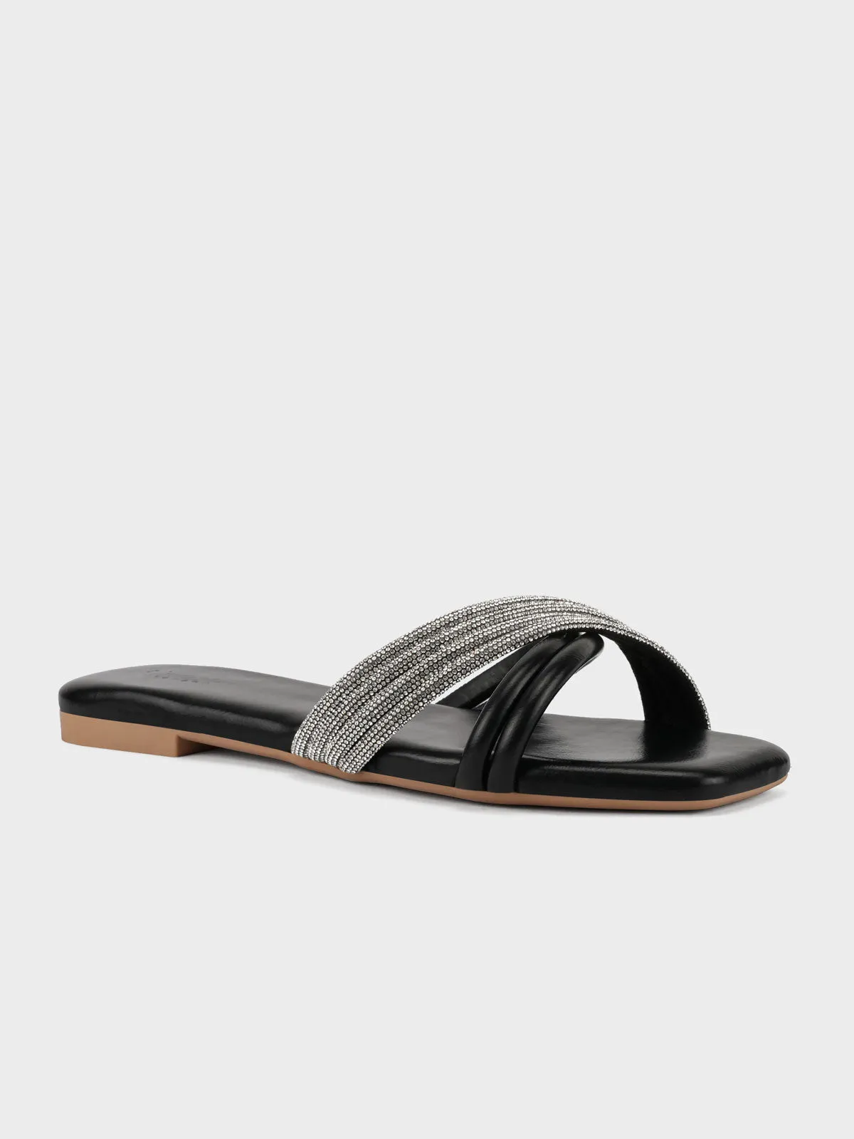 Womens "CELLA" Crossover Stylish Slippers