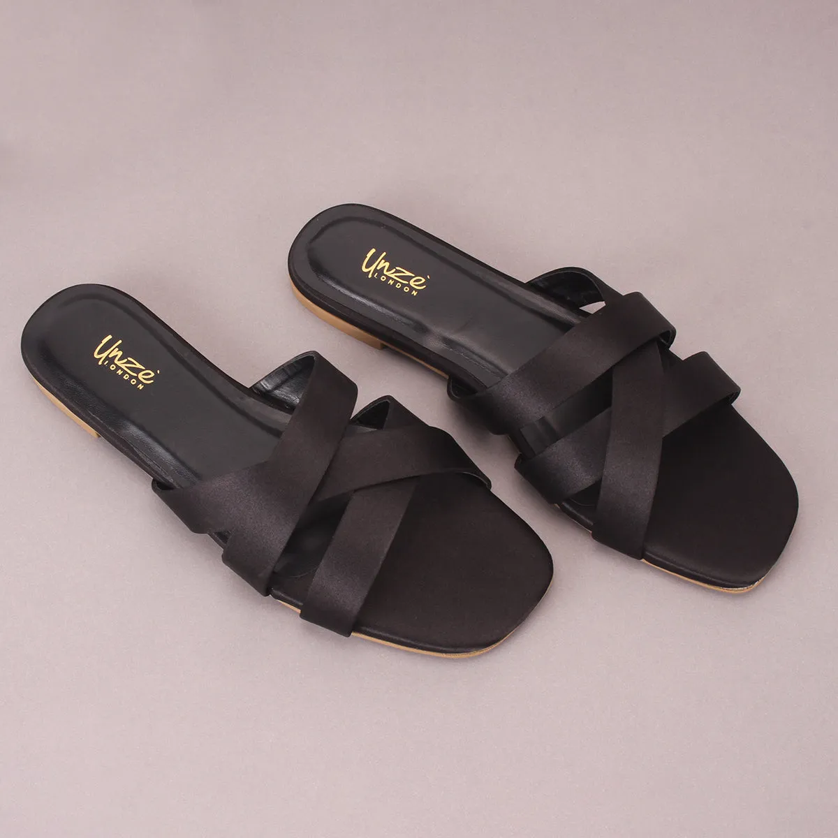 Womens "KILLEY" Flats Summer Open Toe Slippers
