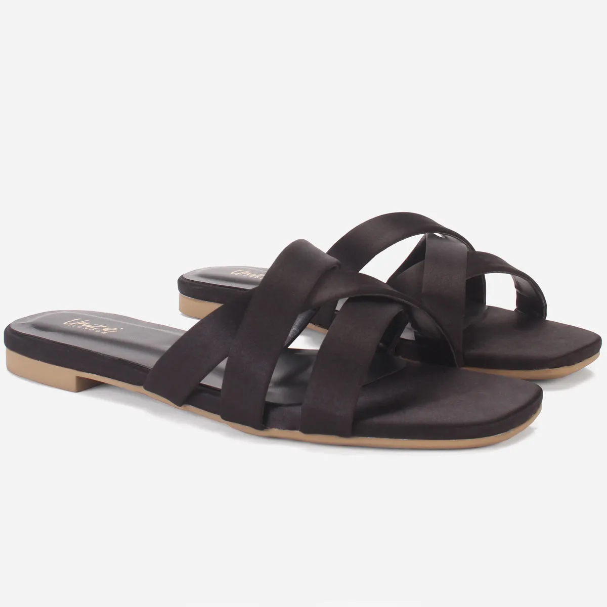 Womens "KILLEY" Flats Summer Open Toe Slippers