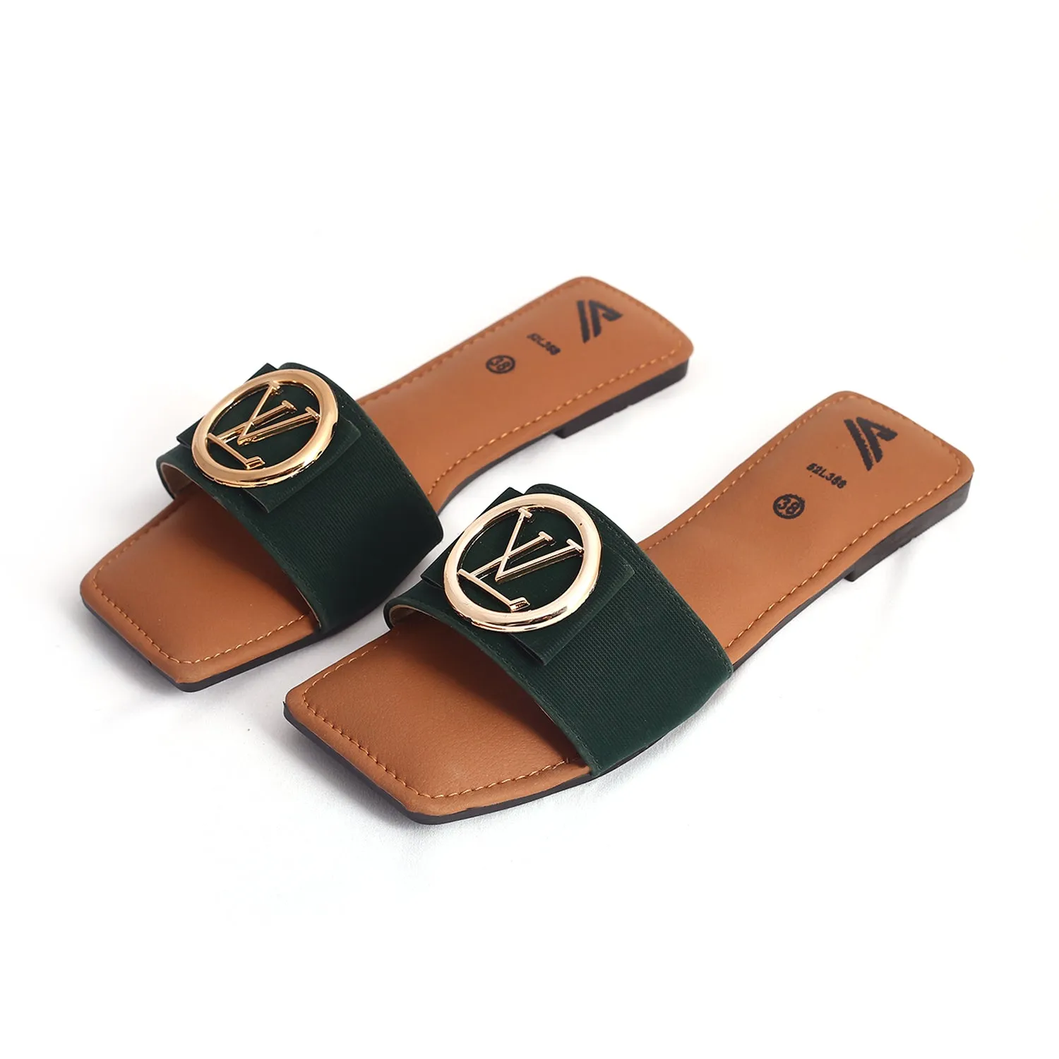 Women's Slippers - Green