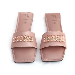 Women's Slippers - Peach