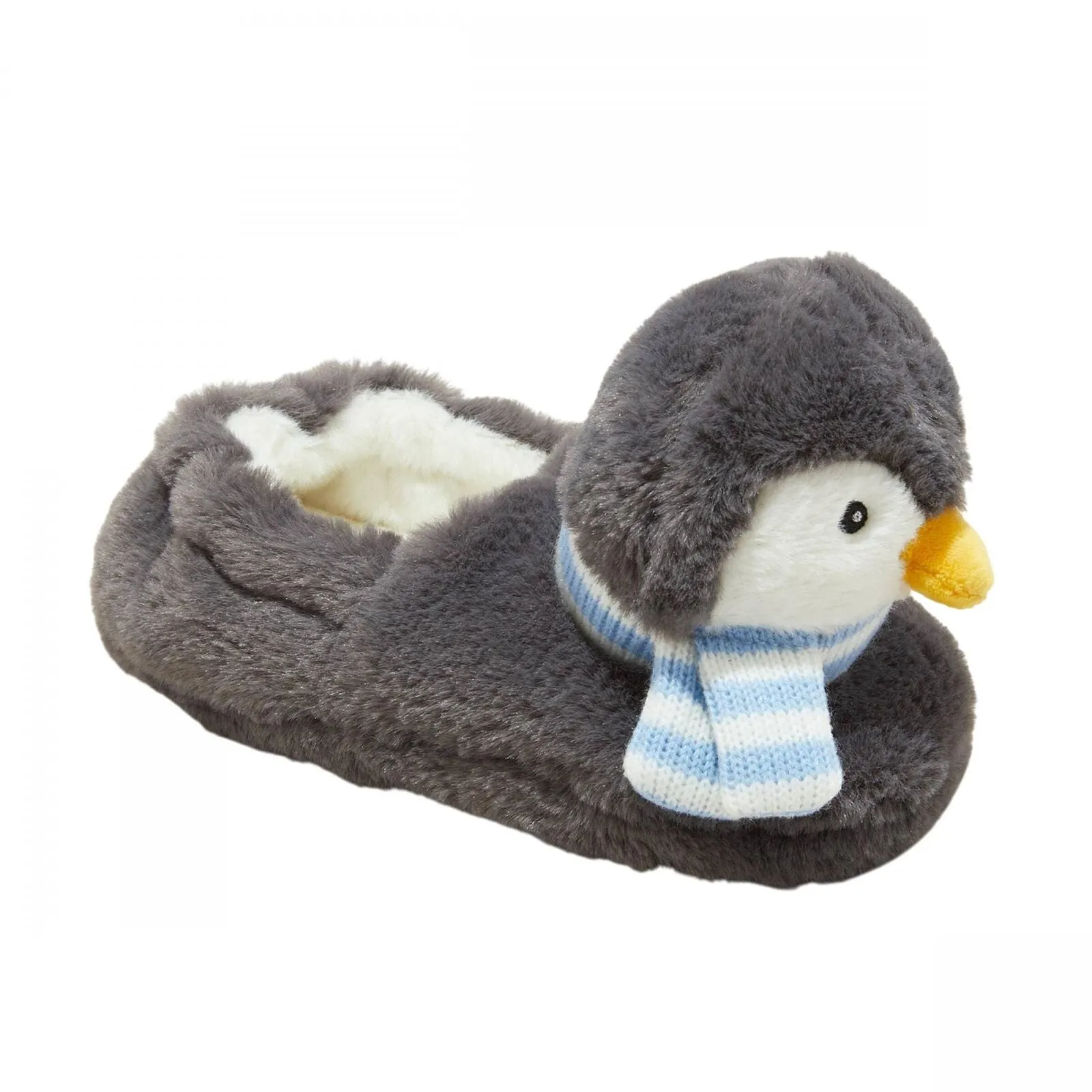 Wondershop Toddler Girls Holiday Penguin Character Slippers 91651329 Gray 7T-8T