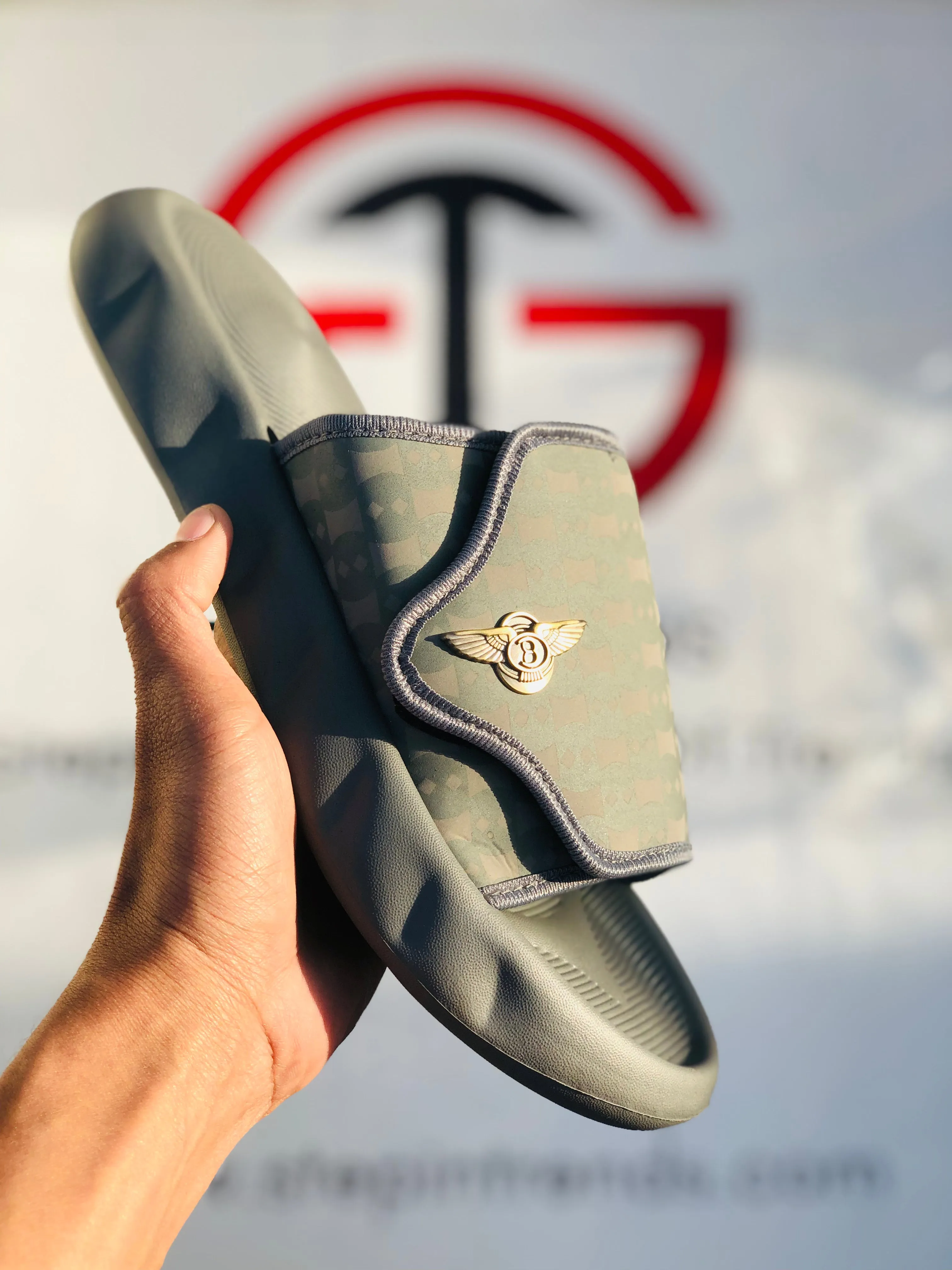 X sport Slippers-Grey