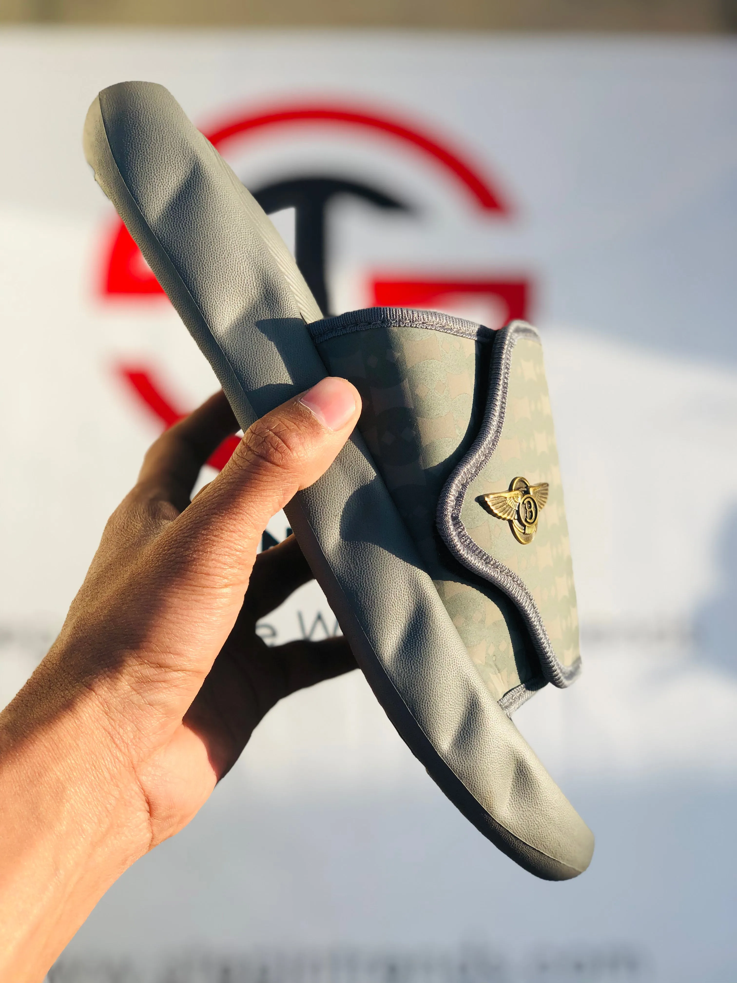 X sport Slippers-Grey