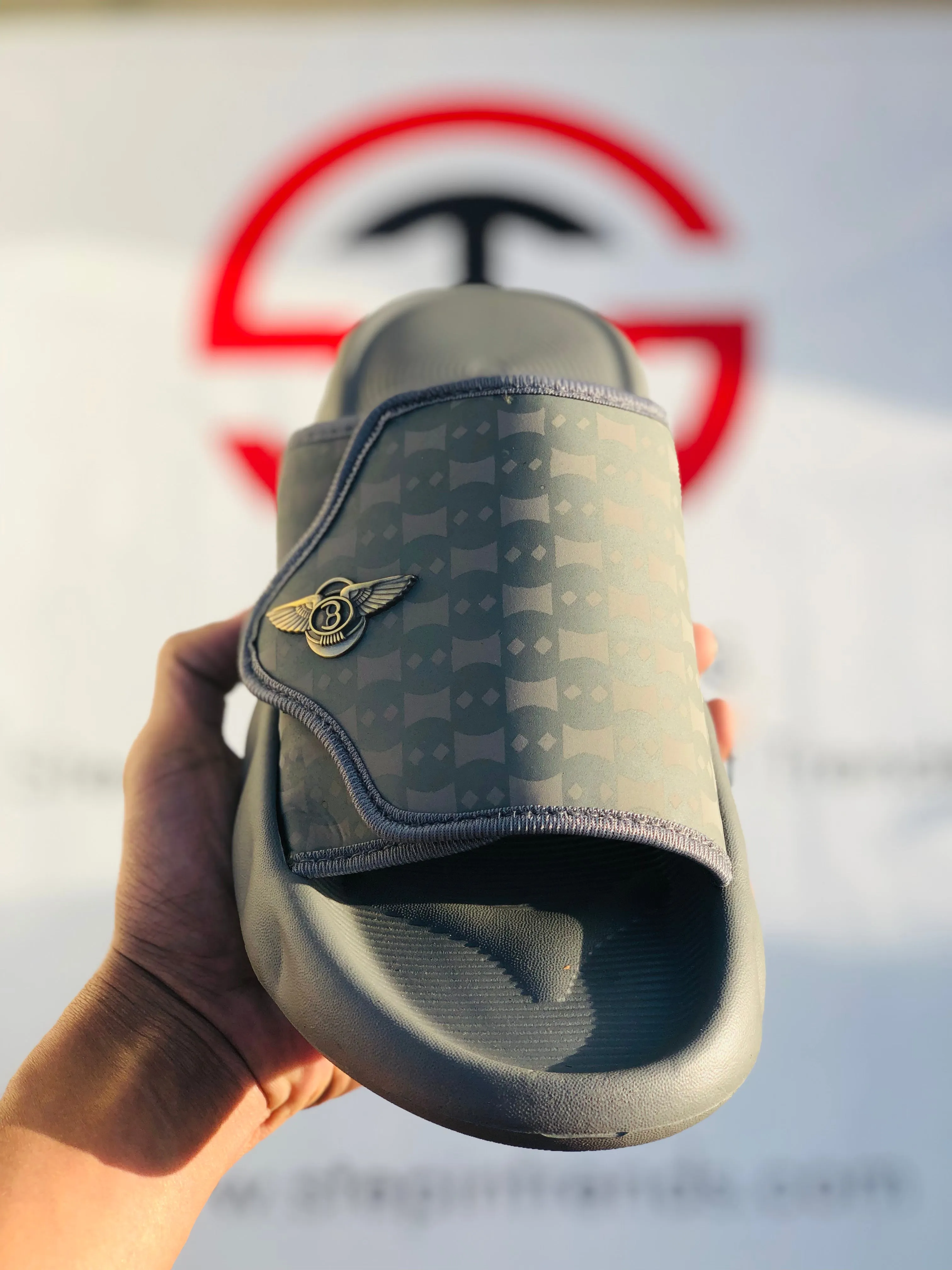 X sport Slippers-Grey