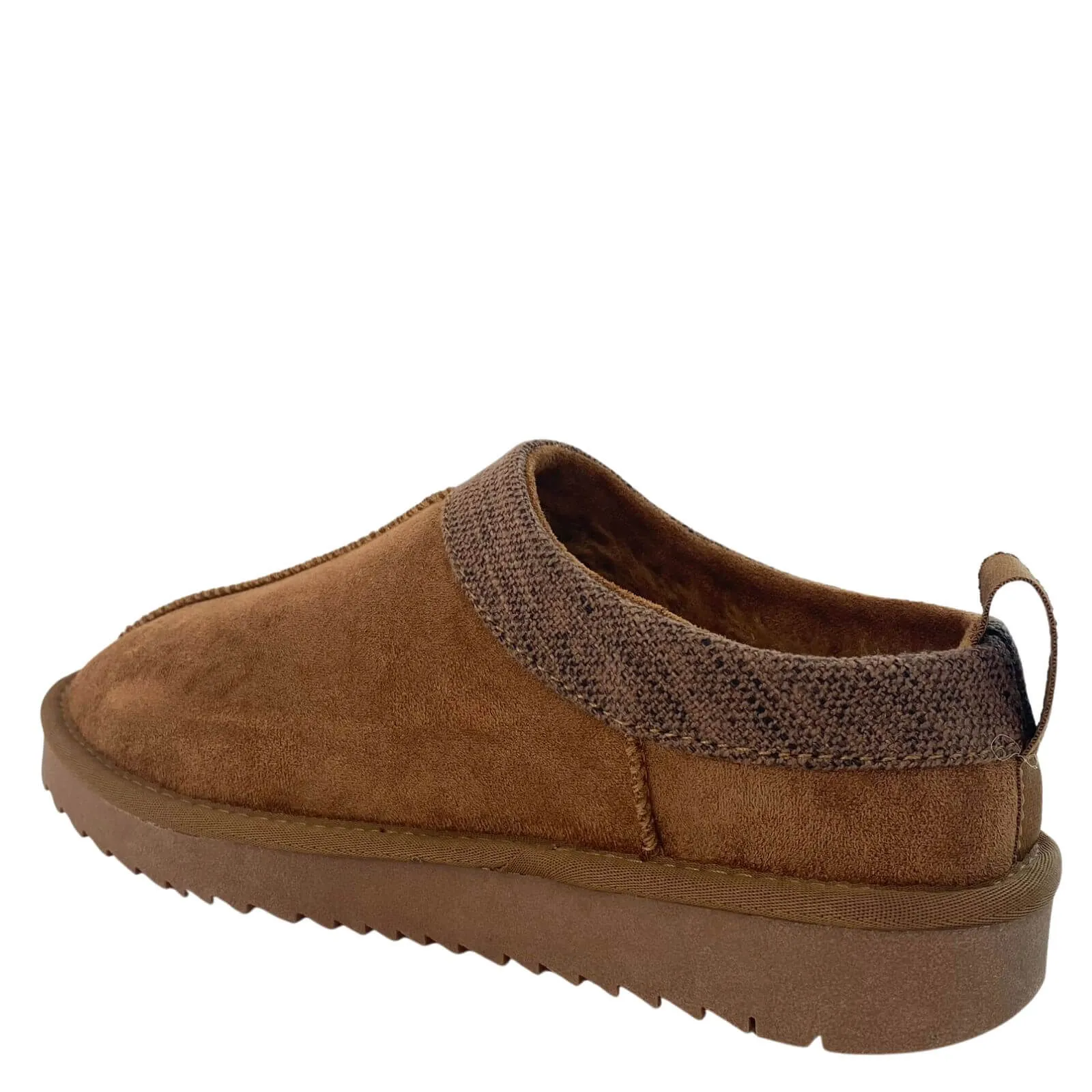 XTI Tan Slip On Tatum Slippers