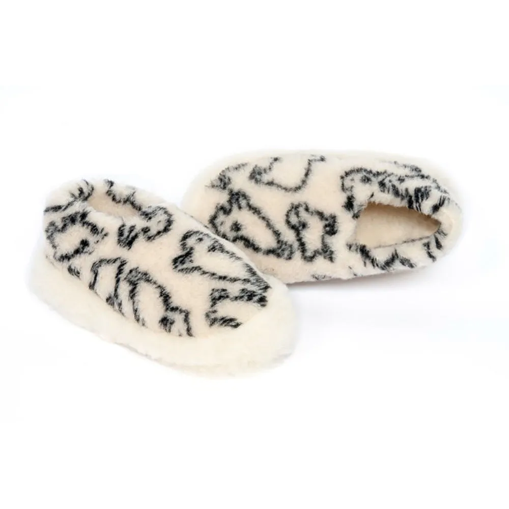 Yoko Wool - Siberian full slipper | sheep's wool slipper