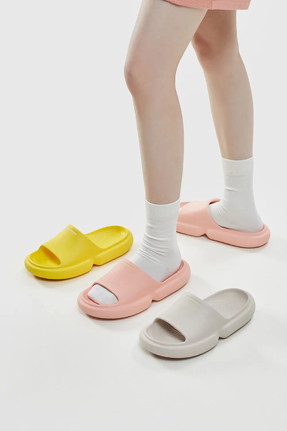 YouDiao Bathroom Anti-Slip Slippers - Warm Yellow, Size 39-40