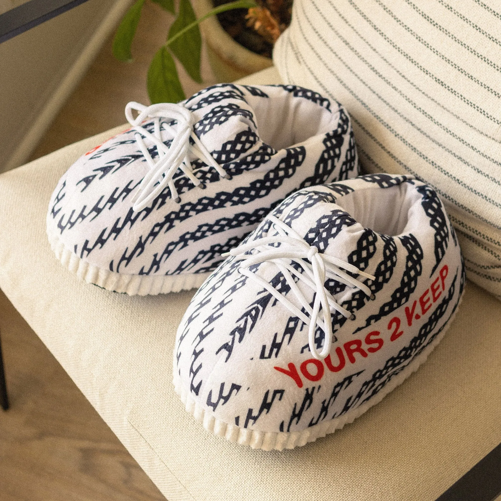 Zebra Sneaker Slipper
