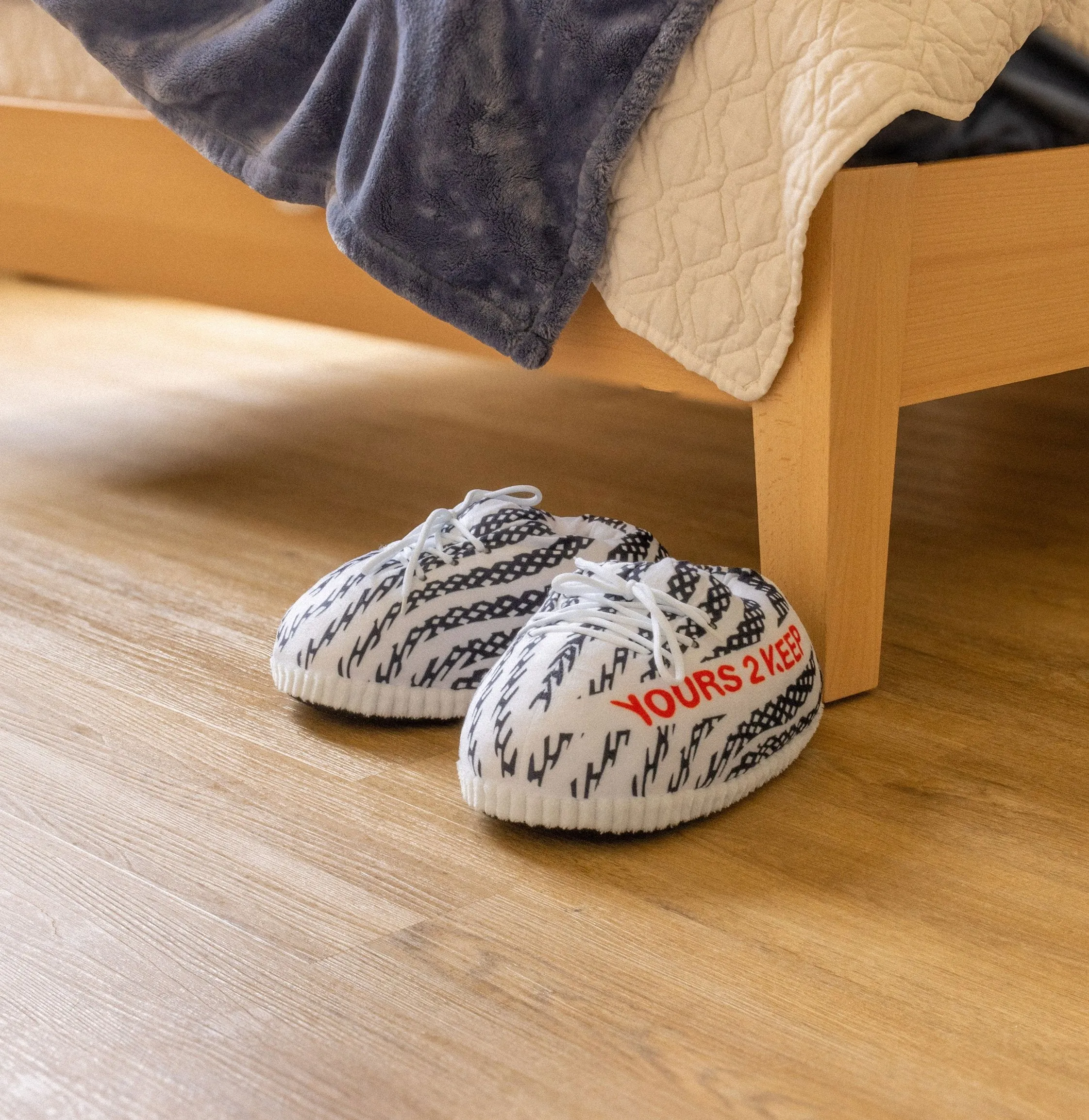 Zebra Sneaker Slipper